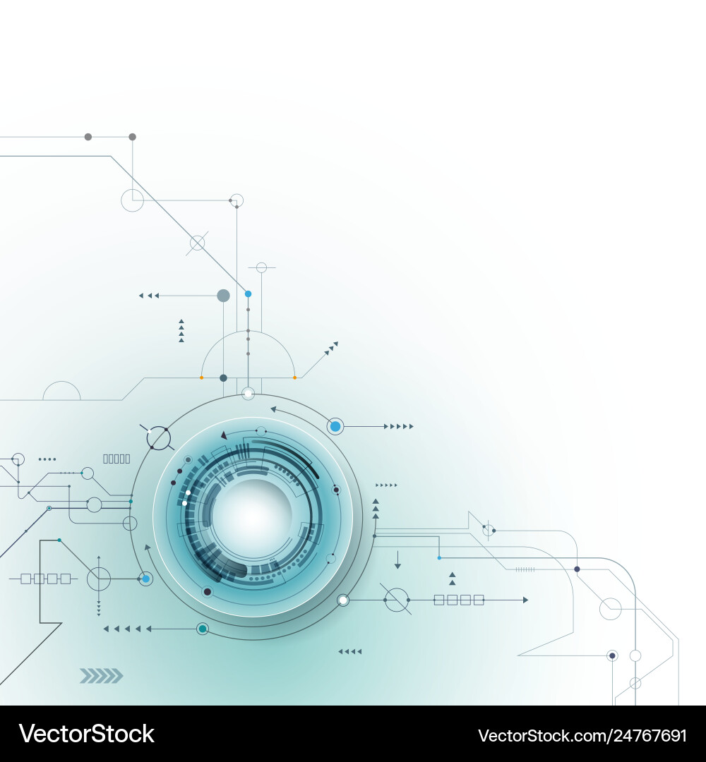 Abstract futuristic circuit board