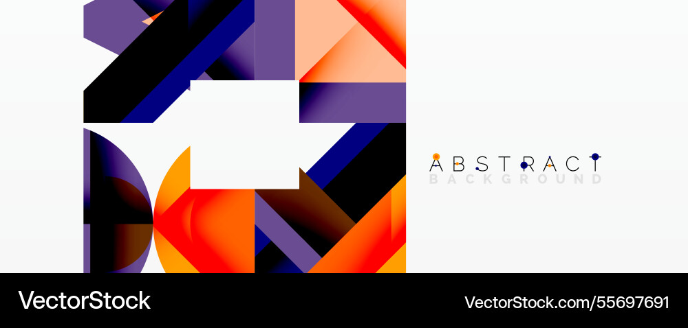 Abstract geometric composition with interlocking Abstract geometric composition with interlocking Vector Image