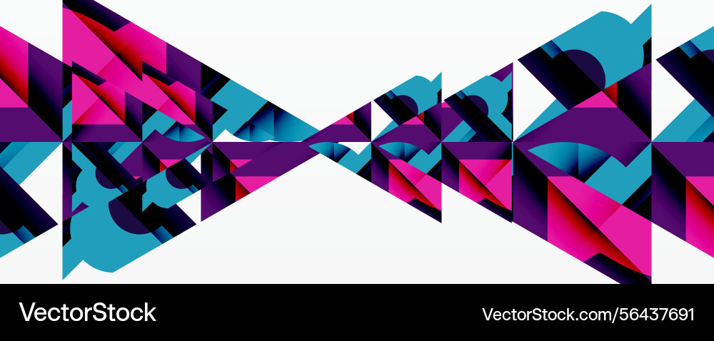 Abstract geometric pattern vivid colors create Abstract geometric pattern vivid colors create vector image