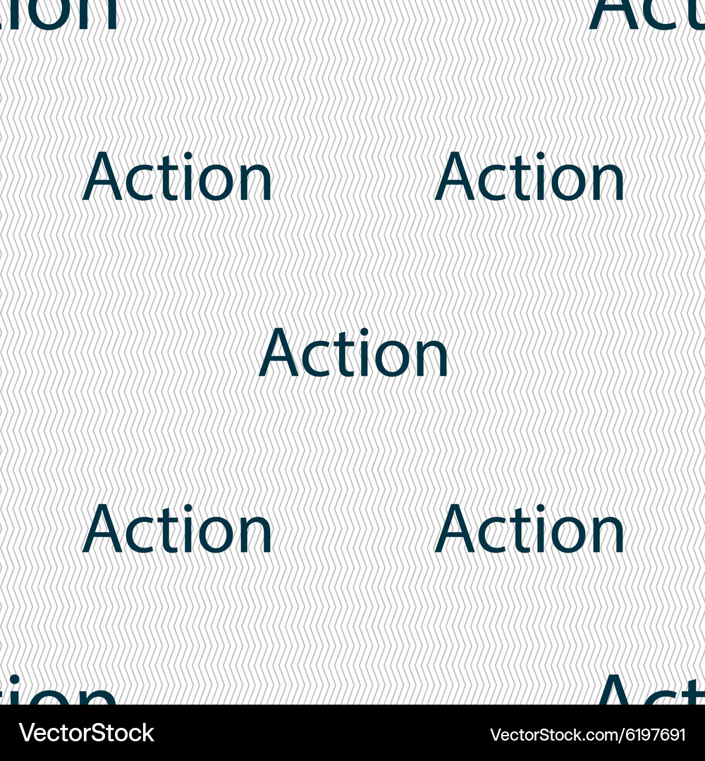 Action sign icon motivation button with arrow Vector Image