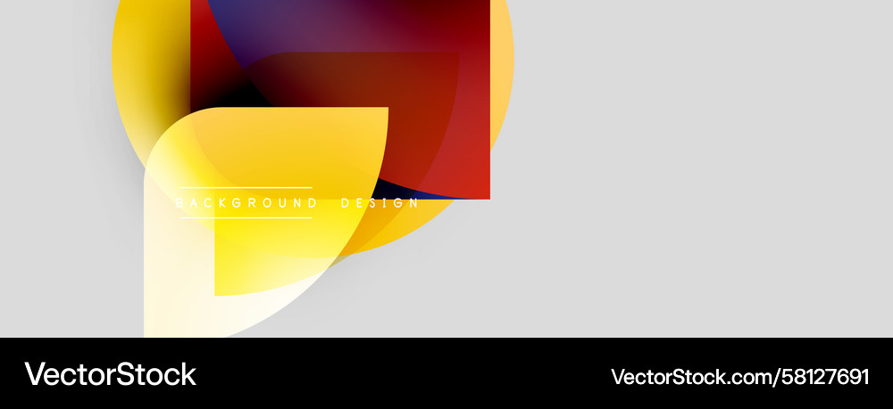 Dynamic Overlapping Shapes - Abstract Background Vector Image