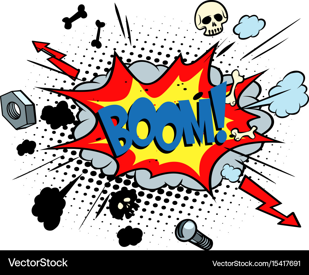 Exploding Pop Bubble Vector Image