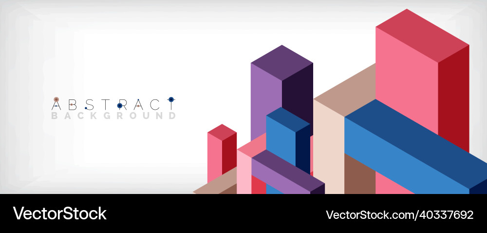 Abstract background 3d cubes cubic elements Abstract background 3d cubes cubic elements vector image
