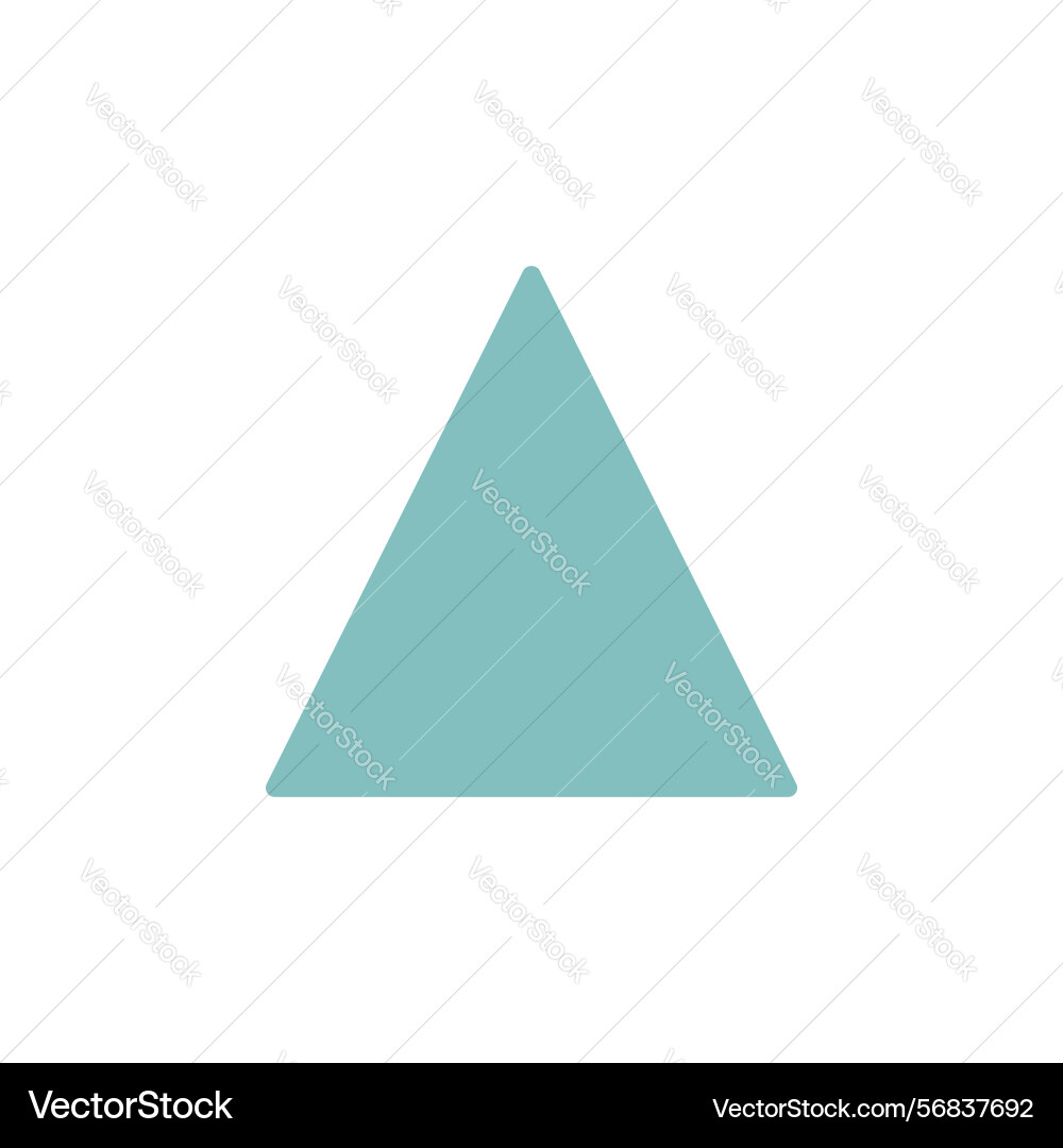 Bold flat color triangle suits ui design vector image