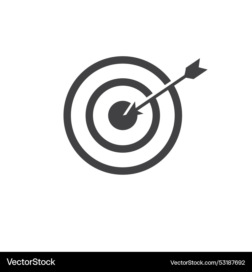 On target icon element design template Vector Image