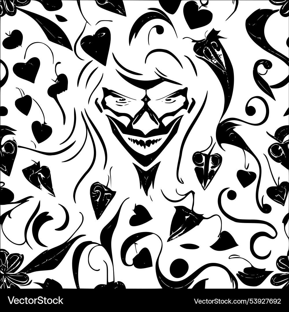 Vampire abstract pattern seamless vector image