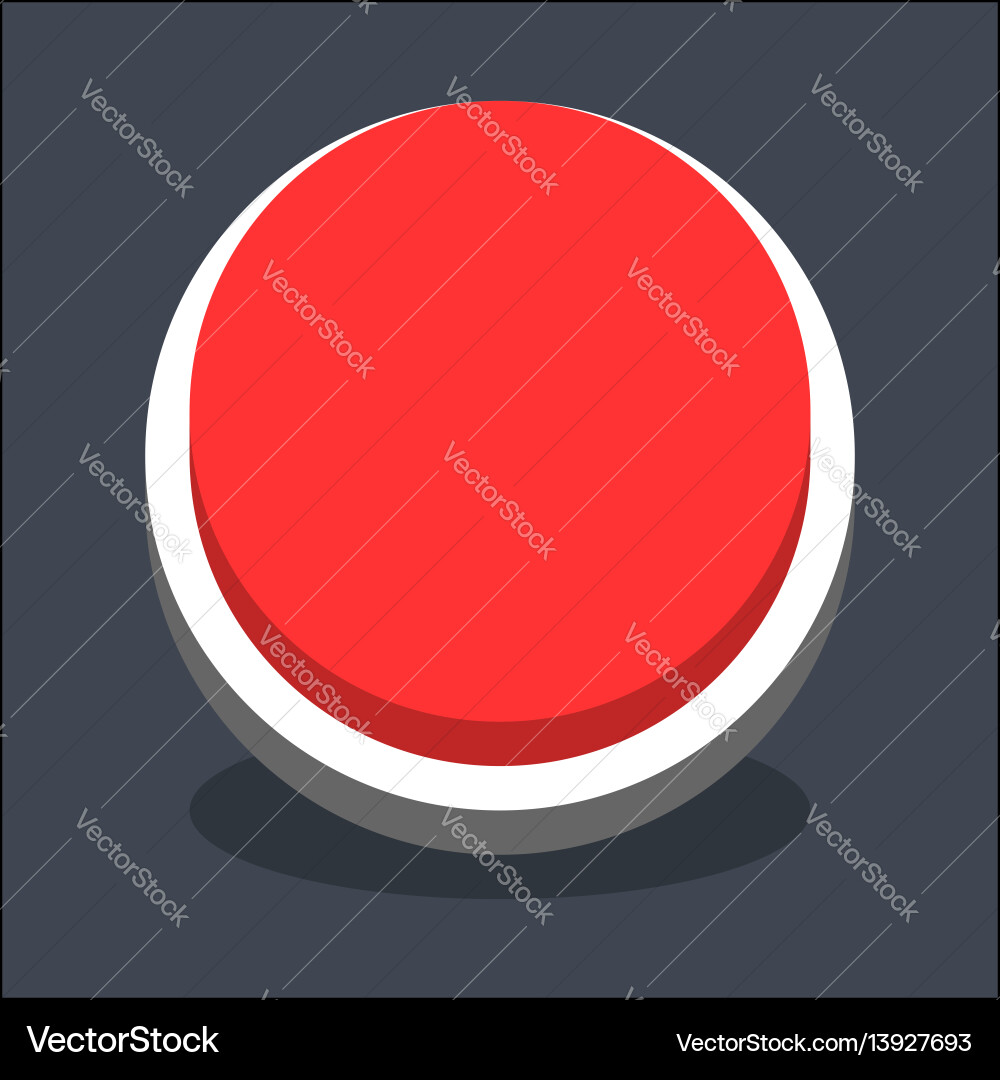 3d flat blank circle web internet button 3d flat blank circle web internet button vector image