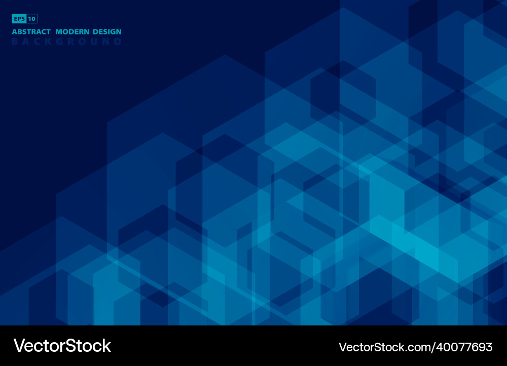 Abstract blue hexagonal pattern geometric minimal Abstract blue hexagonal pattern geometric minimal vector image