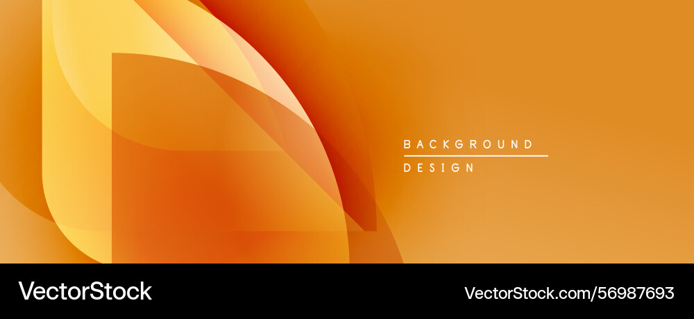 Abstract orange design smooth gradients create Vector Image