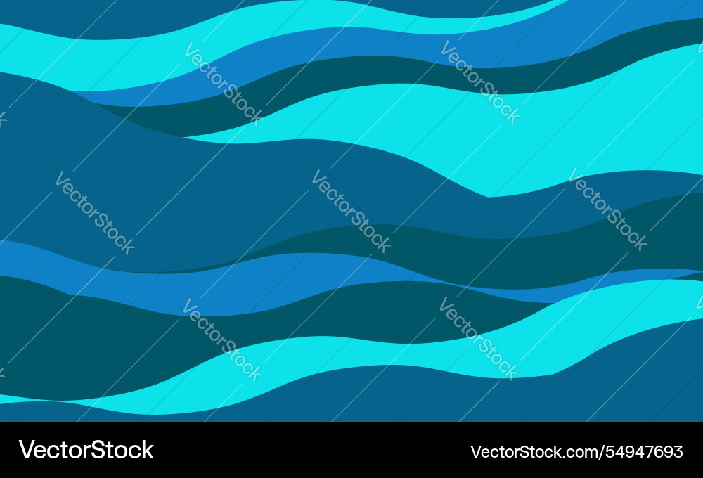 Abstraktes Ozean Wellenmuster in beruhigenden blauen Tönen Abstraktes Ozean Wellenmuster in beruhigenden blauen Tönen vektorbild