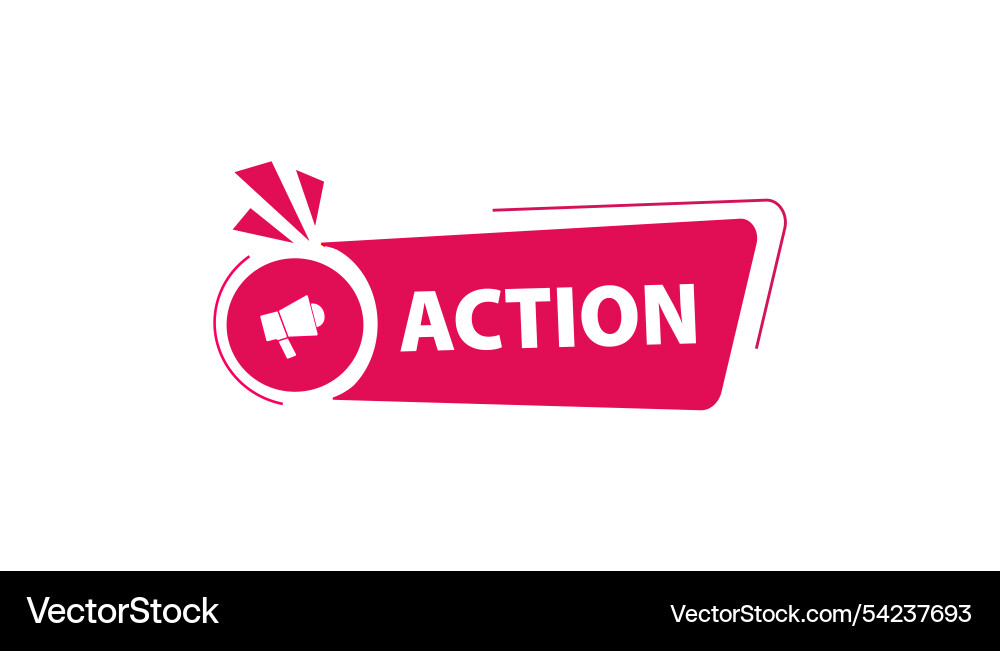 Action button web banner templates Vector Image