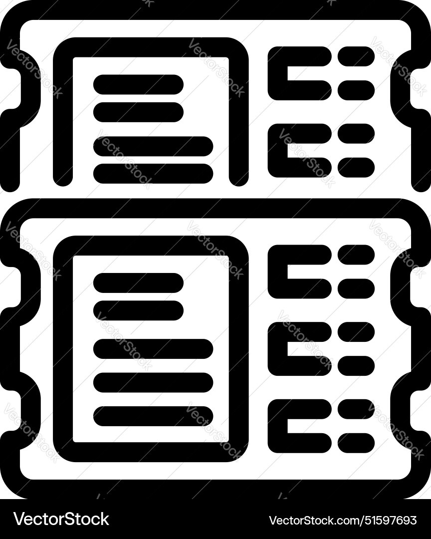 Computer random access memory modules icon Computer random access memory modules icon vector image