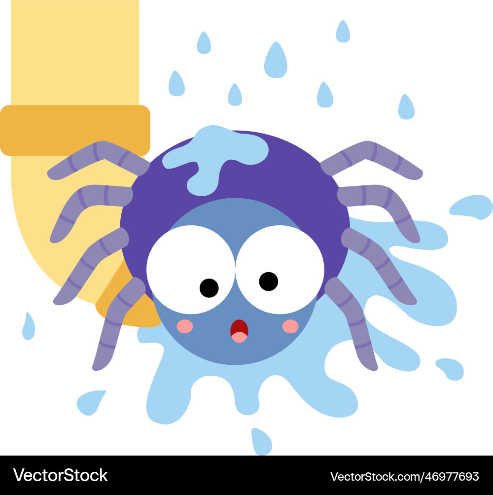 Itsy bitsy spider clipart – Royalty-Free Vector | VectorStock, image size:1000x1004