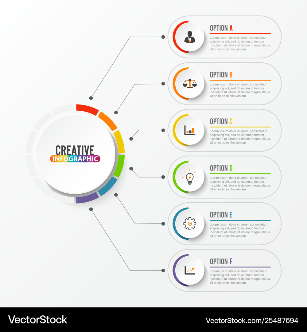 Abstract elements graph infographic template Abstract elements graph infographic template vector image