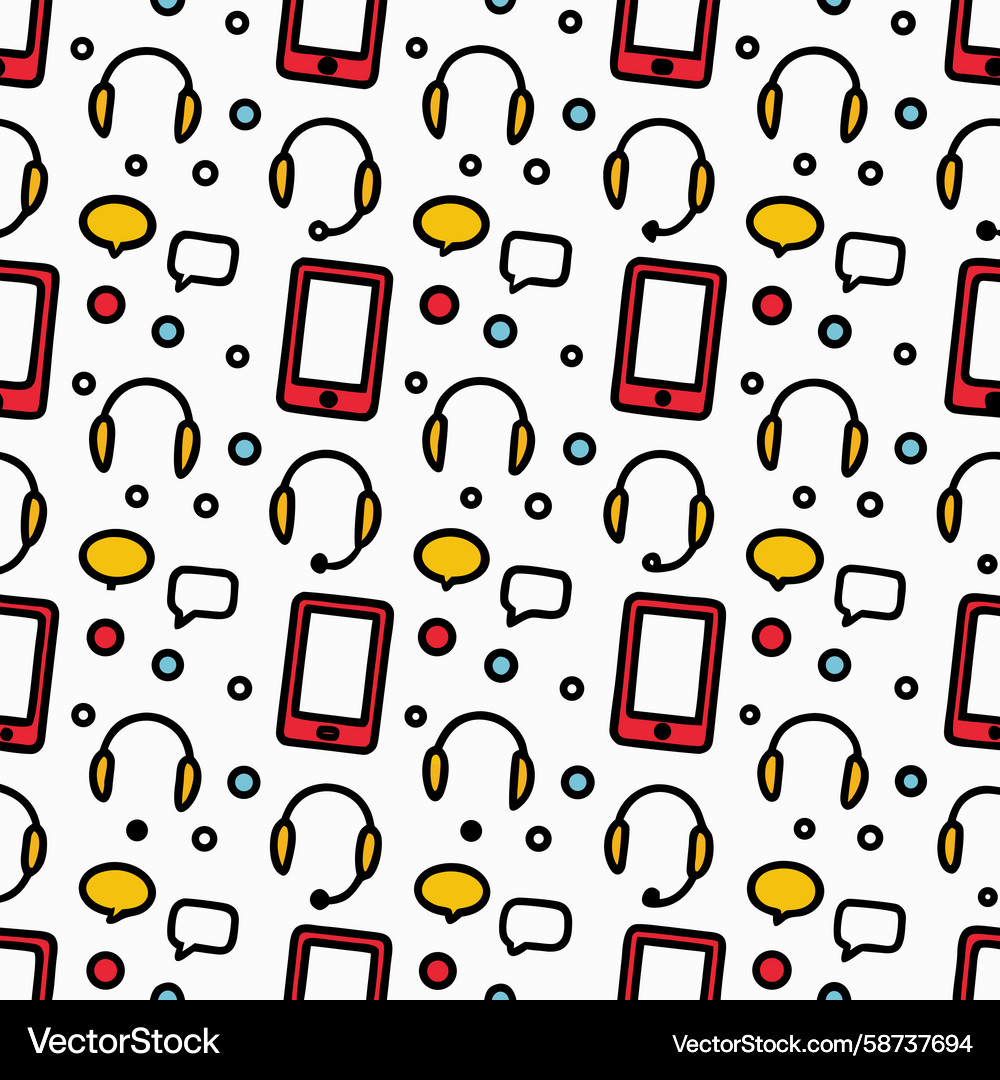 Modern Communication Pattern Vector Image