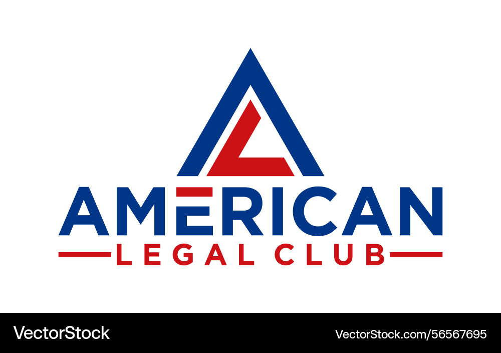 Abstract initial alc triangle logo design Abstract initial alc triangle logo design vector image