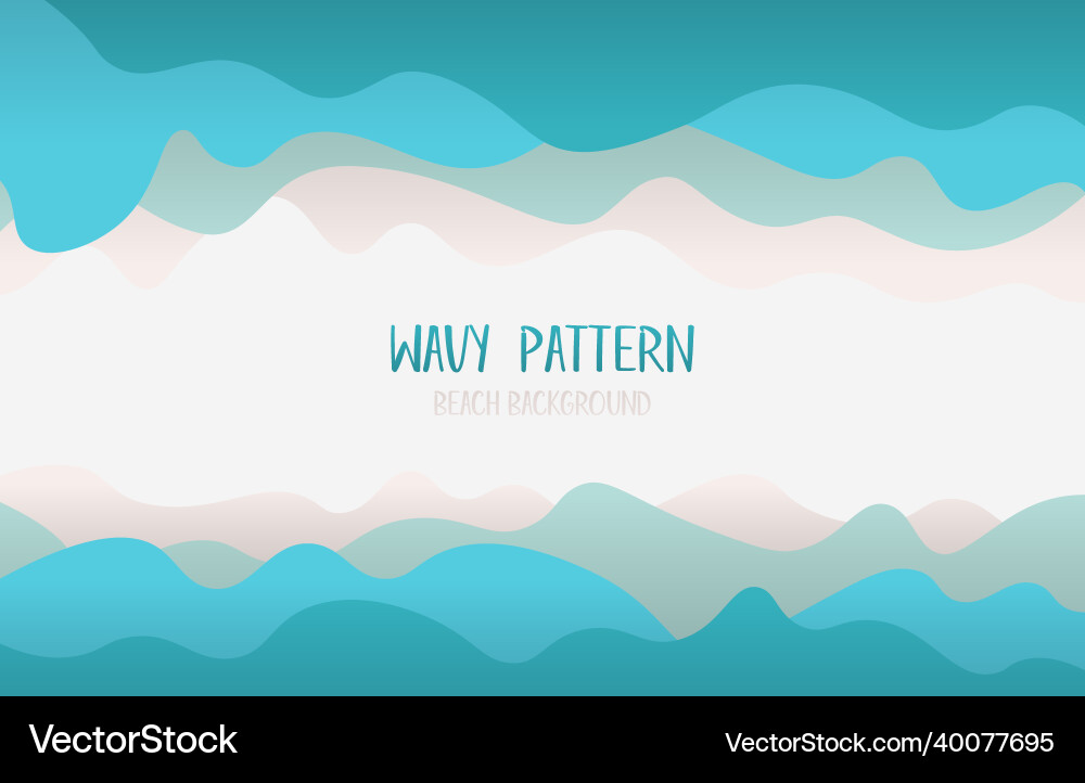 Abstract wavy pattern design minimal gradient Vector Image