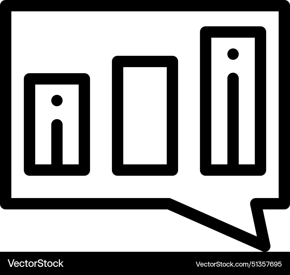 Analytics icon thin linear style design isolated Analytics icon thin linear style design isolated vector image