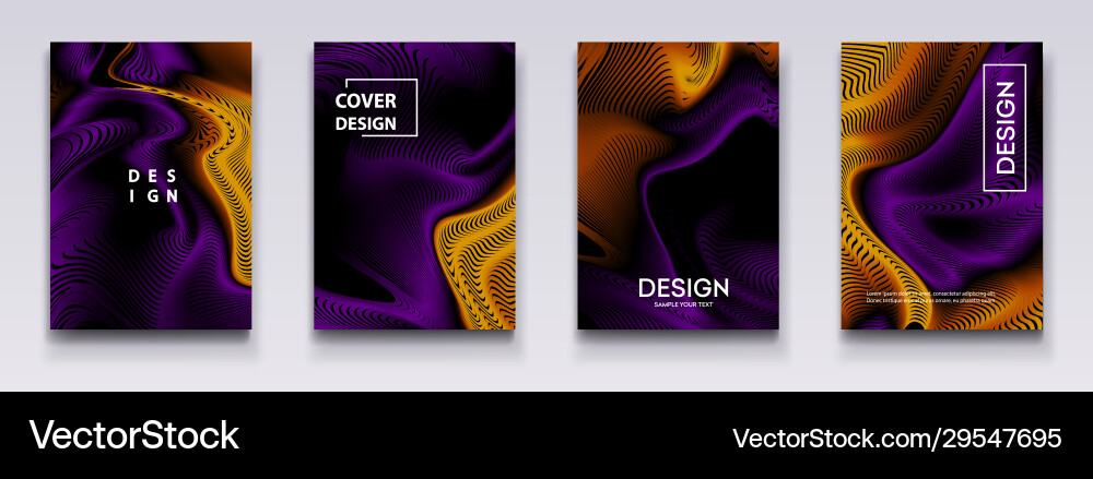 Set moving colorful abstract background dynamic Set moving colorful abstract background dynamic vector image