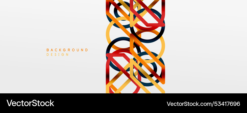Abstract background - colorful geometric shapes Vector Image