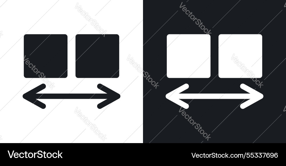 Apps sort icons set black and colored style vector image