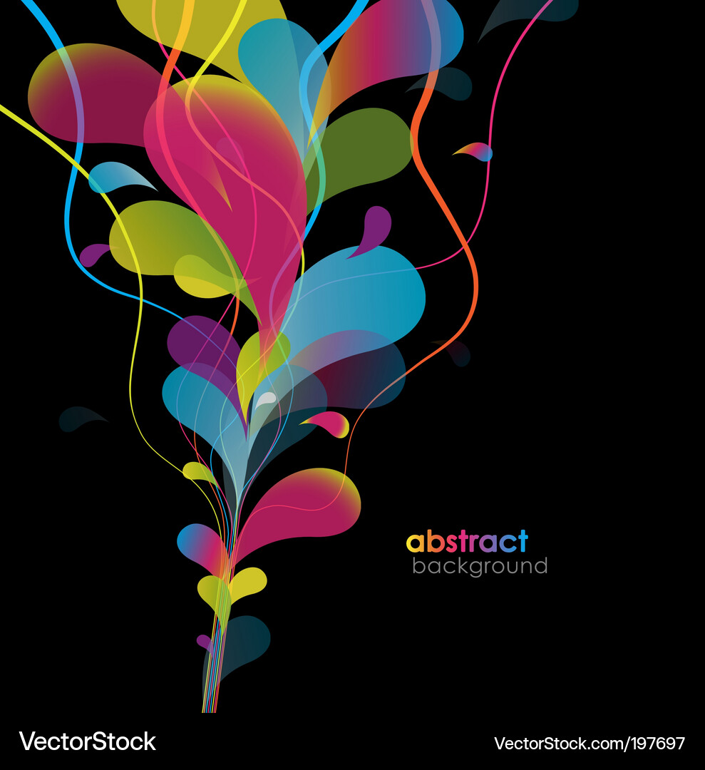 Dynamic Colored Abstract Background Vector Image
