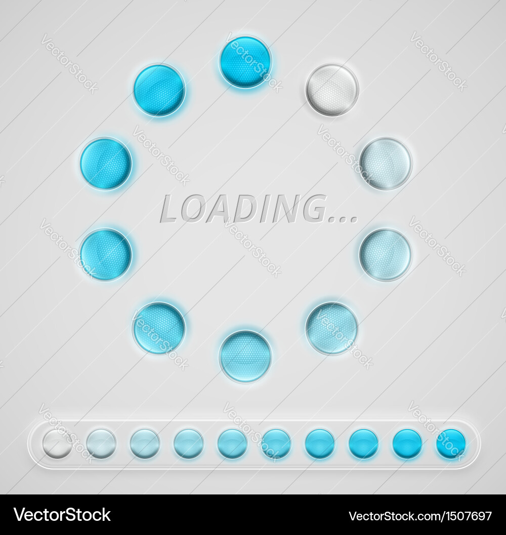 Loading interface vector image