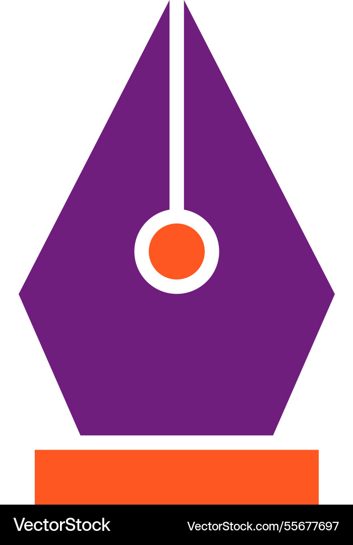 Nib icon design Vector Image