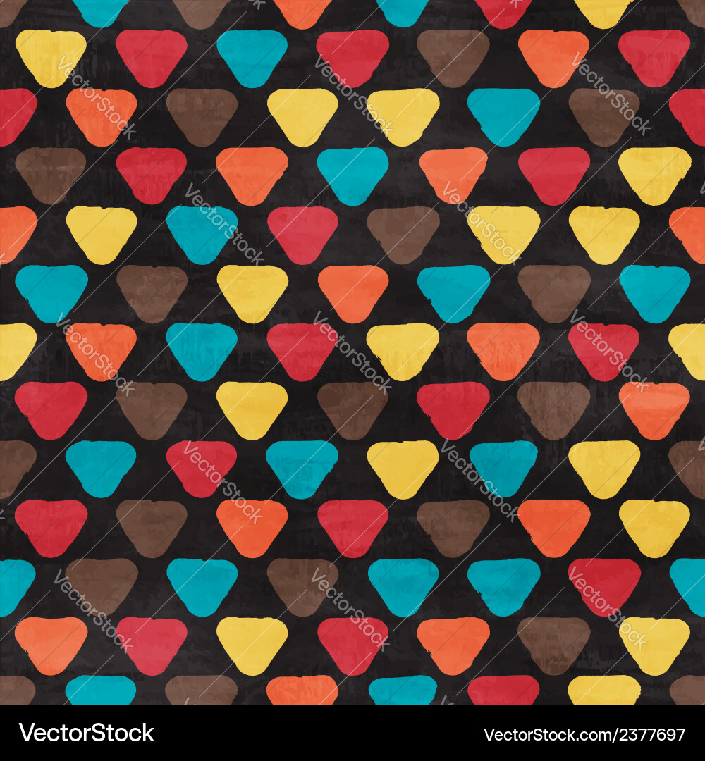 Retro Triangle Pattern vector image
