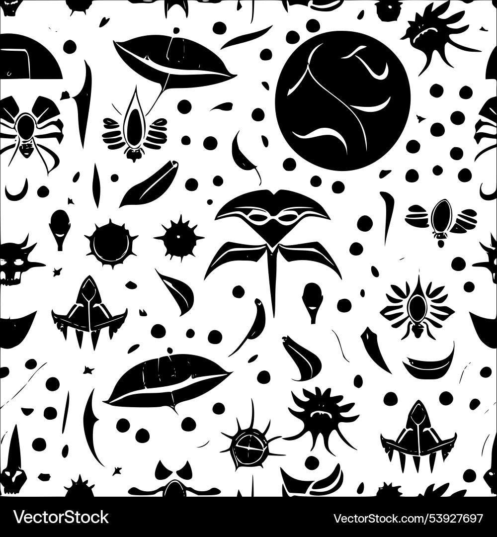 Vampire abstract pattern seamless vector image