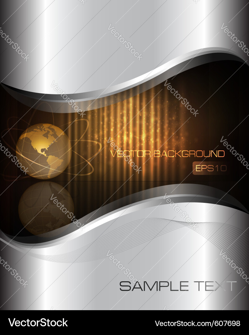 Metallic Gradient Background Vector Image