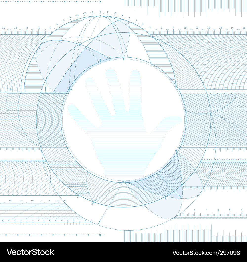 Technical Blueprint Background vector image
