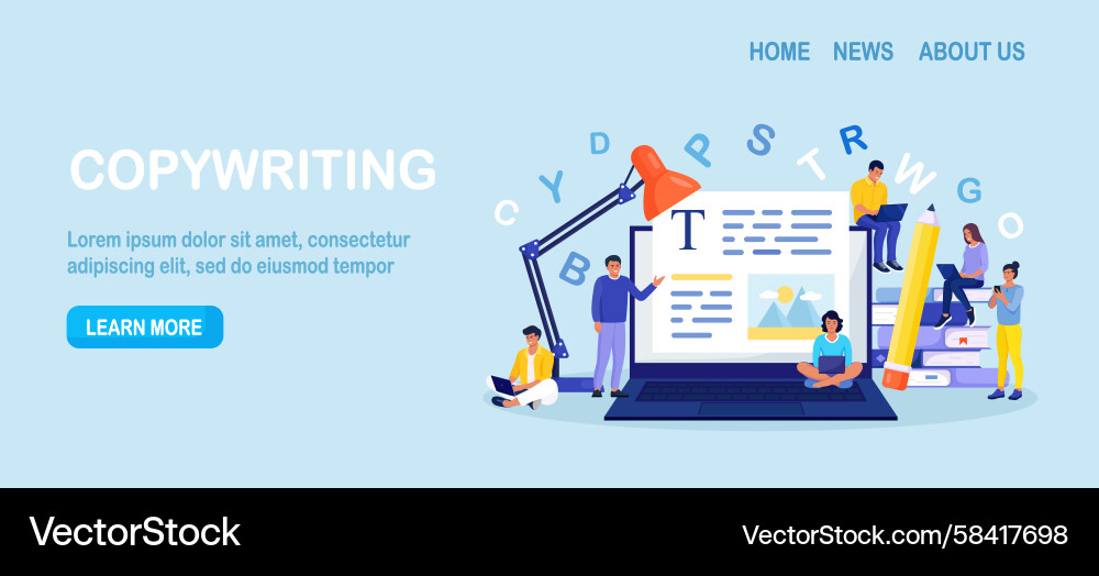 Writing & Content Creation Vector Image