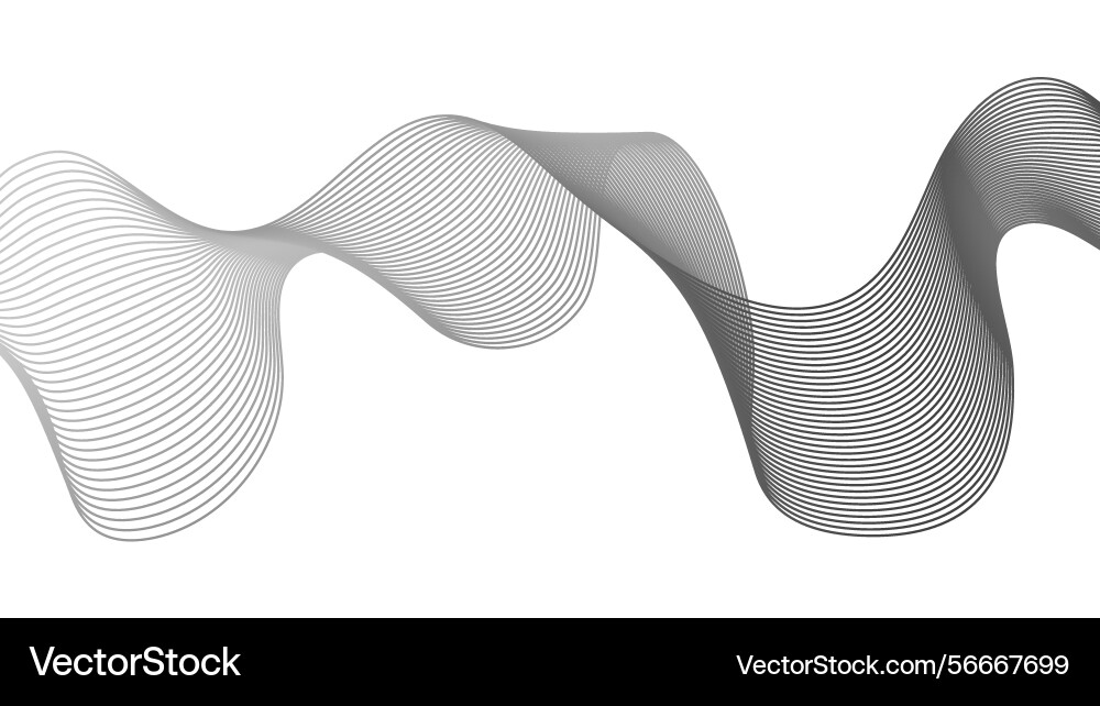 Abstract backdrop with grey wave gradient lines Abstract backdrop with grey wave gradient lines vector image