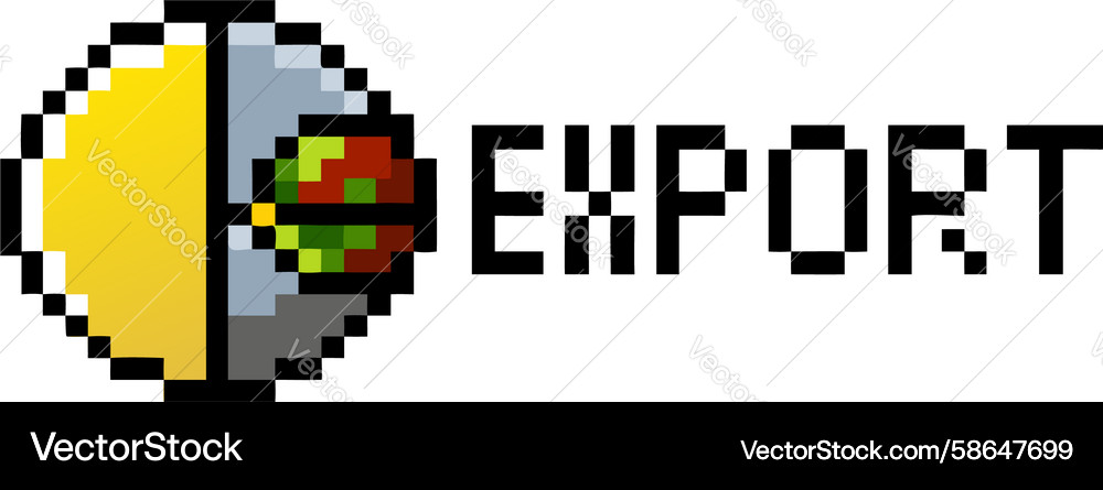 Data Extraction Icon - Pie Chart & Arrow Vector Image