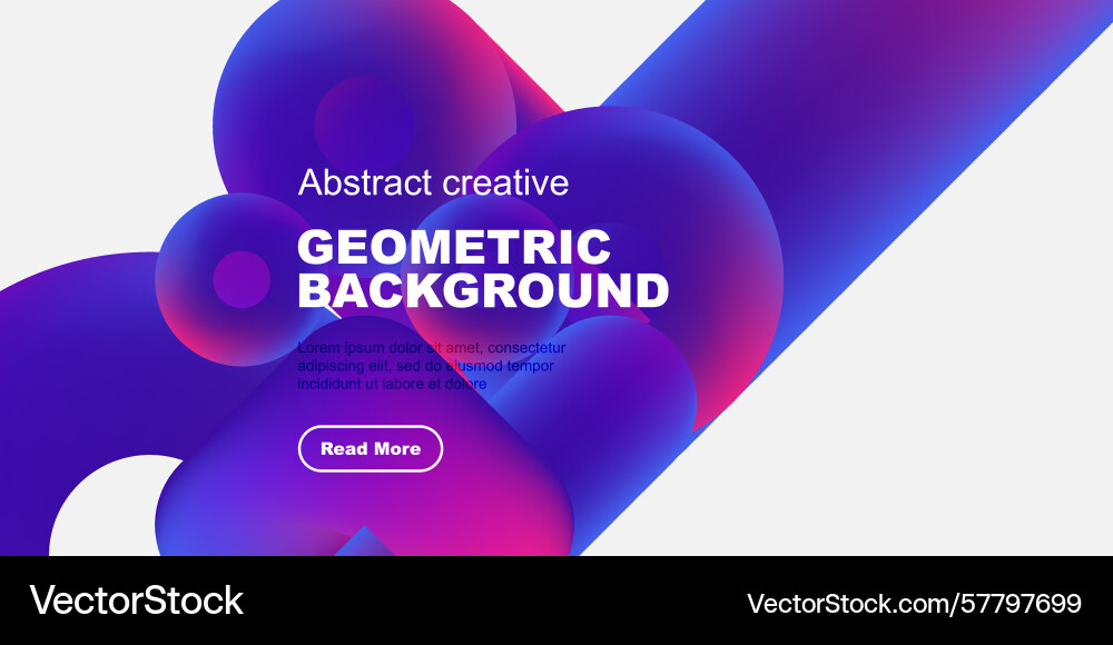 Dynamic abstract composition vivid gradients Vector Image