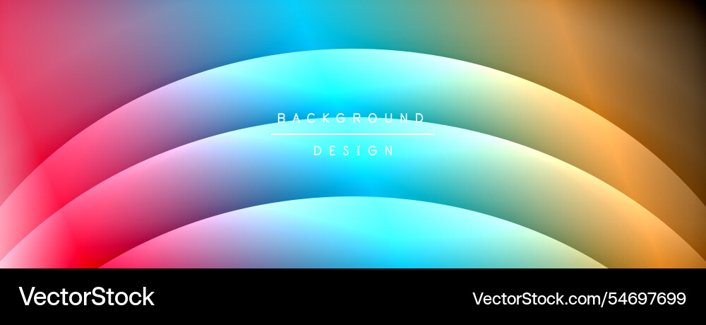 Gradient and shadow wave line geometric background Vector Image