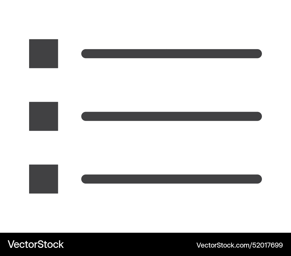 Hamburger menu icon buttons for website ui vector image