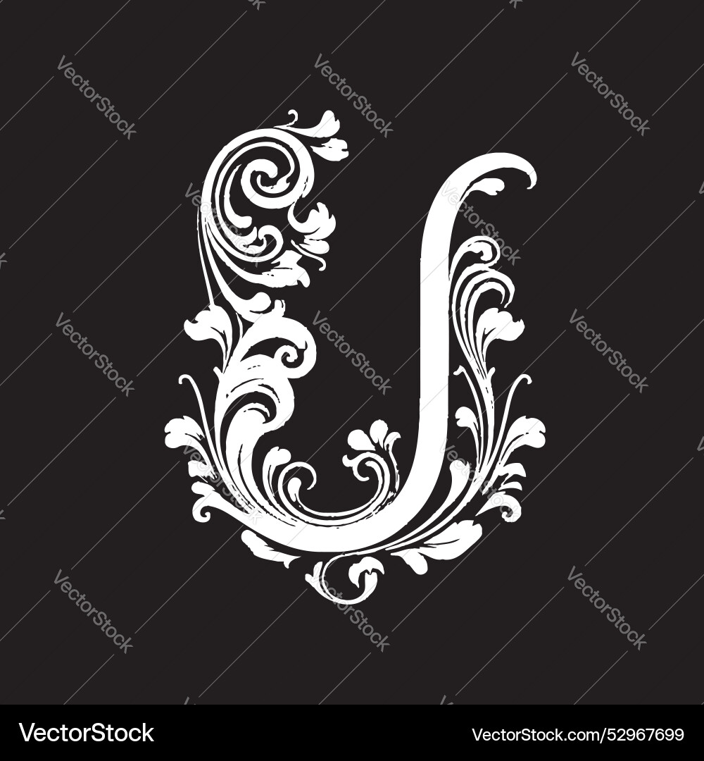 Utopian script dreamy font u decor unique Utopian script dreamy font u decor unique Vector Image
