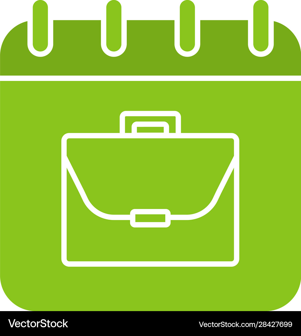 Work schedule glyph color icon – Royalty-Free Vector | VectorStock, image size:969x1080