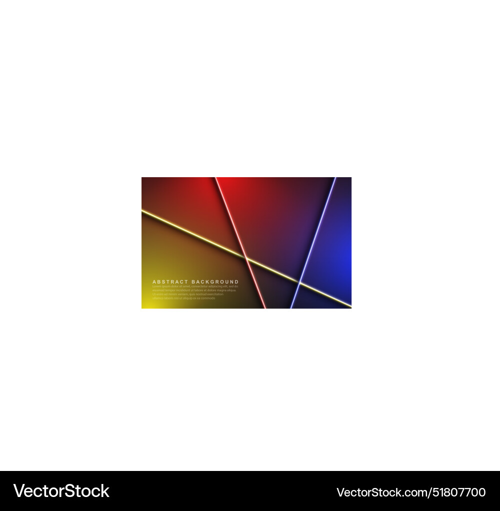 Abstract multi color neon lines moving effect Vector Image