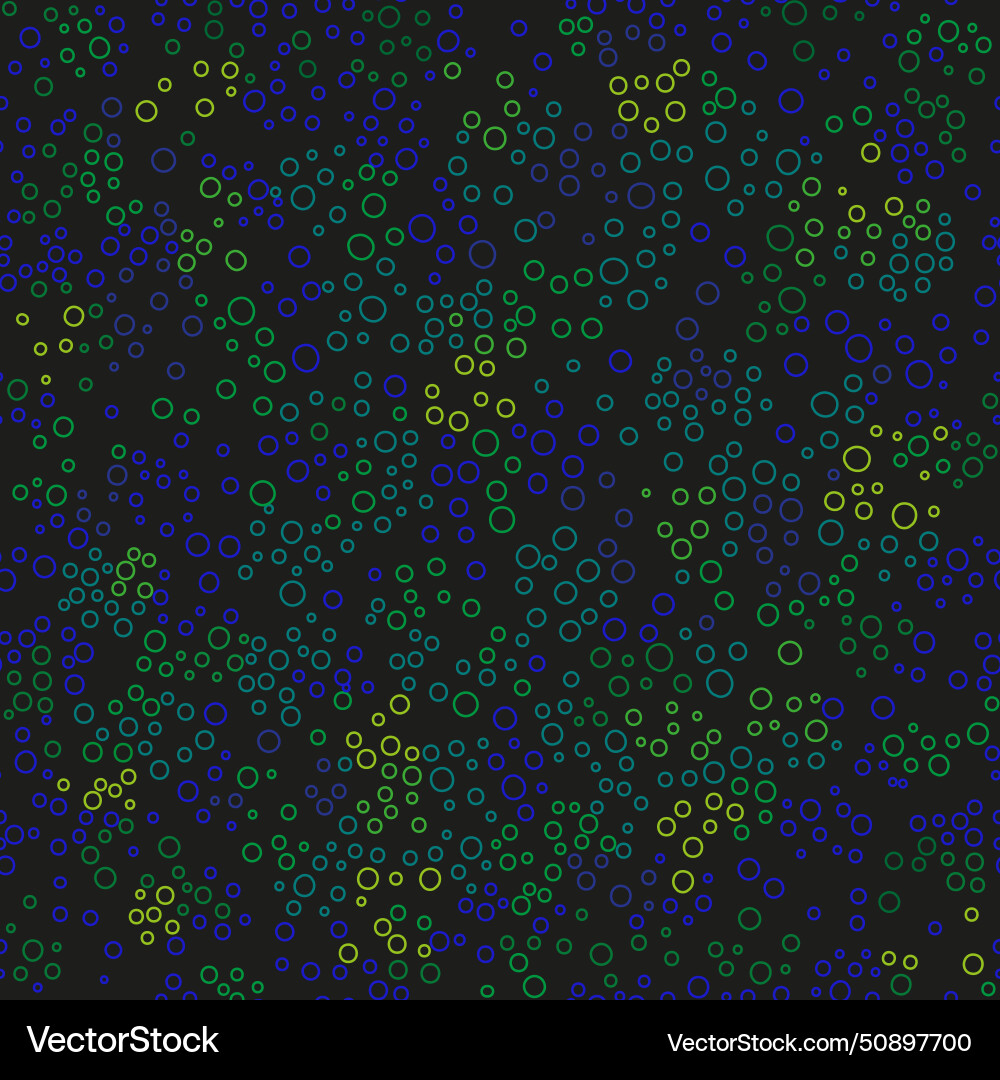 Abstract pattern many circles on black background Abstract pattern many circles on black background vector image