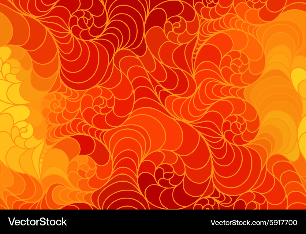 Abstract Red and Yellow Line Pattern vector image