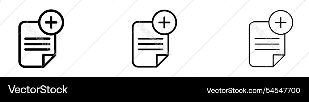 Add document icon Add document icon vector image