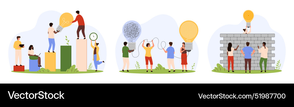 Creative Problem Solving - Analytics vector image