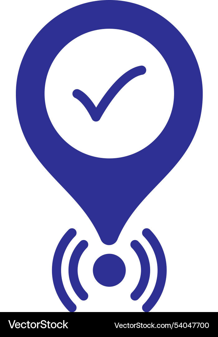 Maps and navigation location pin vector image