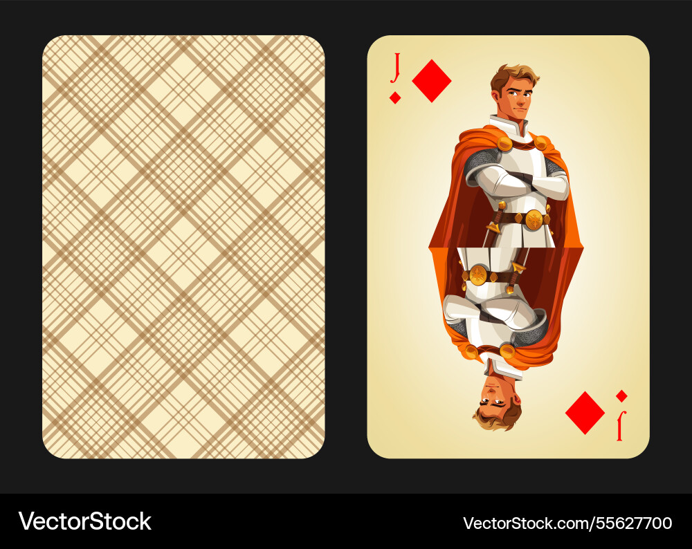 Original design of the playing card jack Vector Image