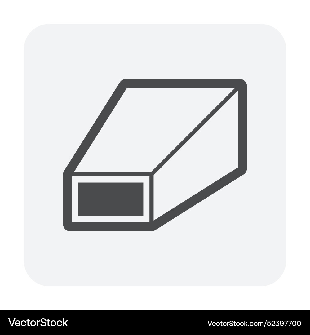 Rectangular reducers duct icon part in ductwork Rectangular reducers duct icon part in ductwork vector image