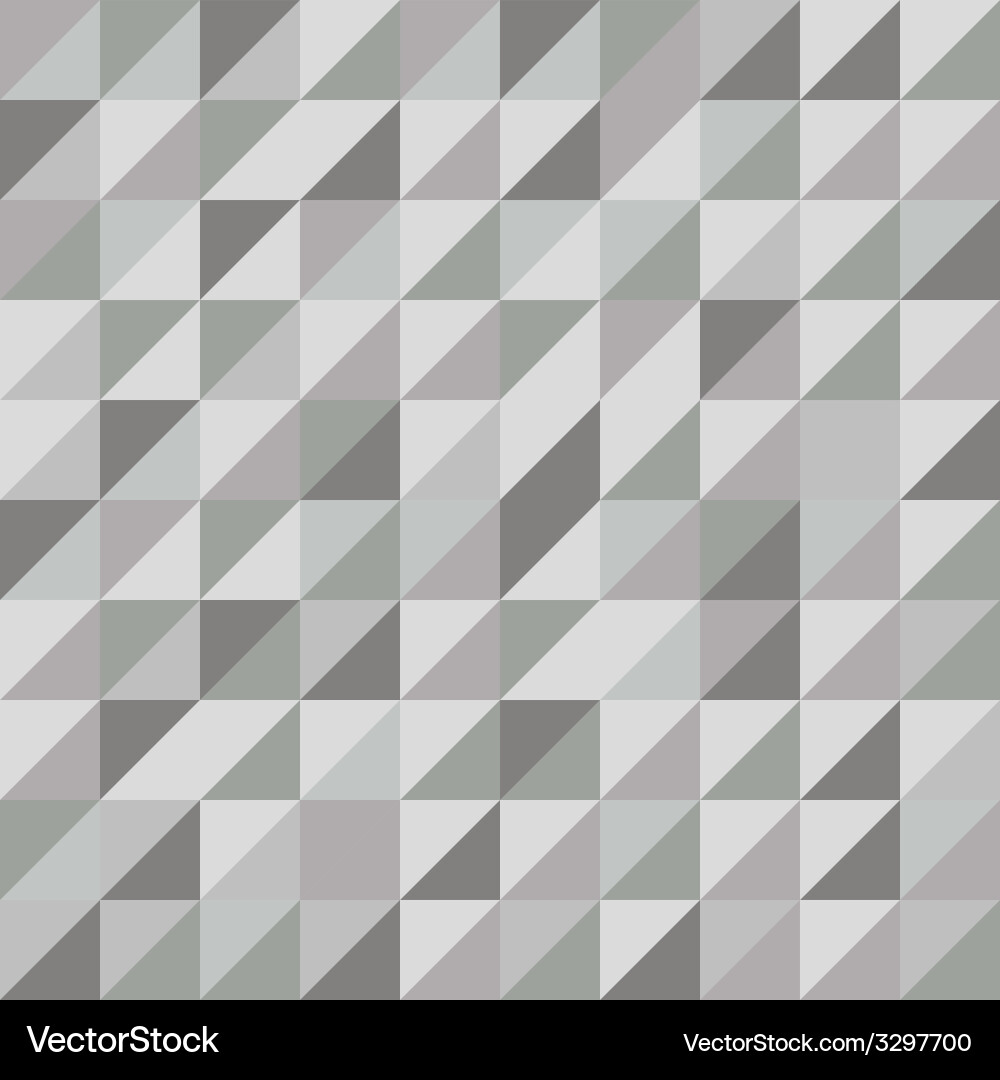 Retro triangle pattern with gray background vector image