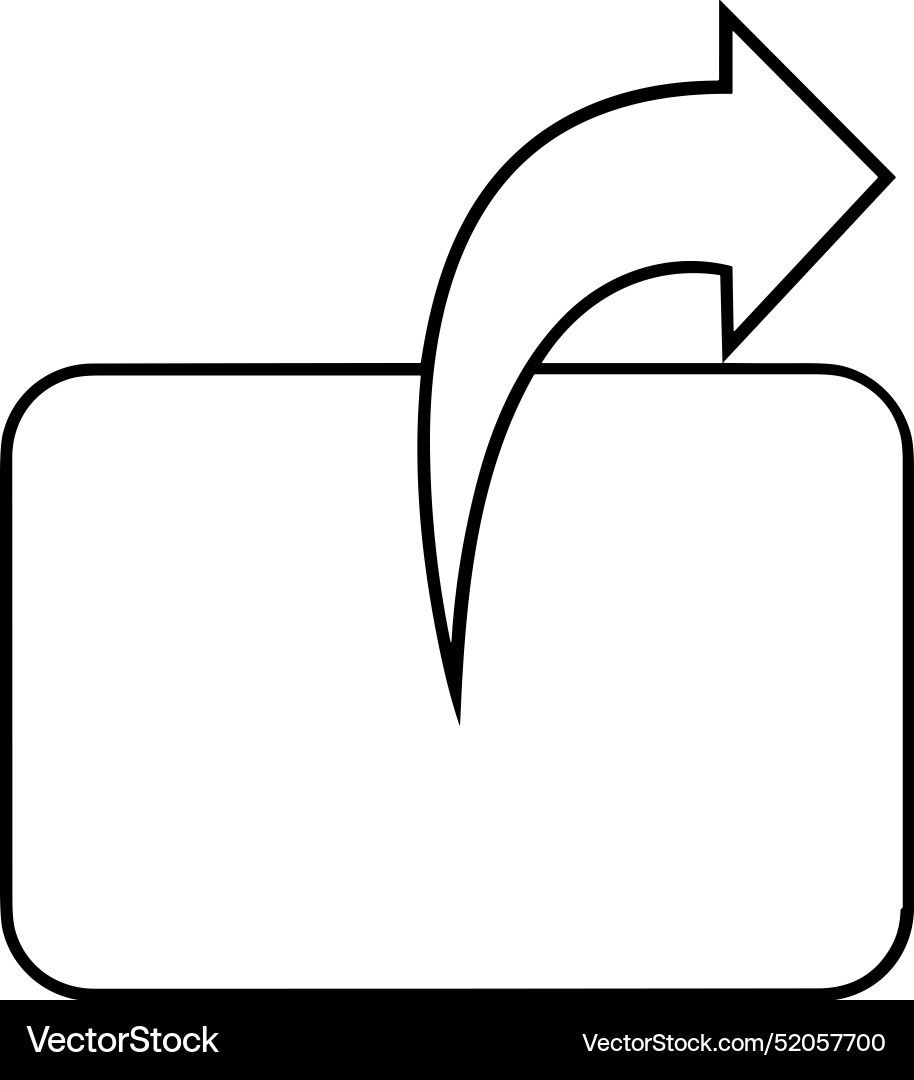 Upload outline icon symbol image Vector Image